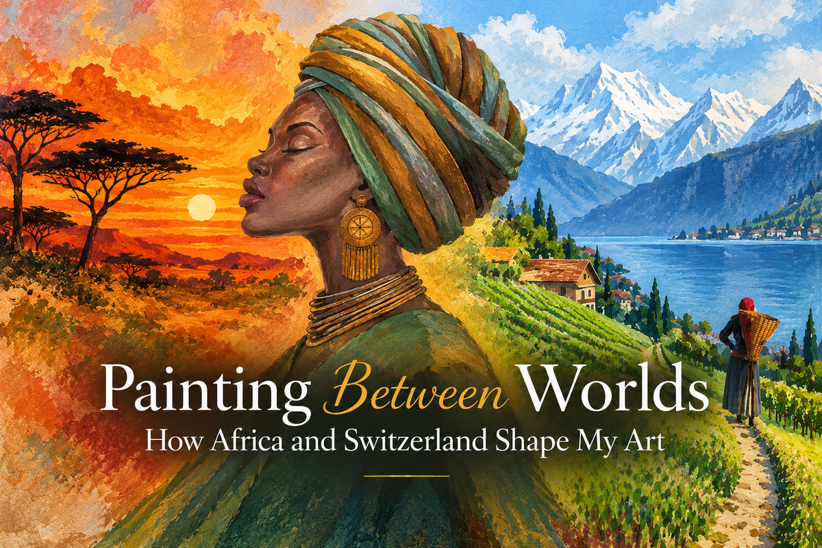 Painting Between Worlds: How Africa and Switzerland Shape My Art